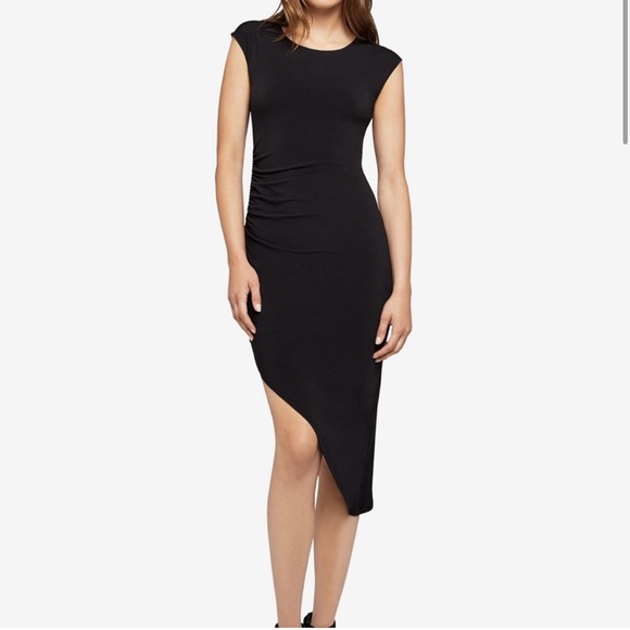 BCBGeneration Dresses & Skirts - NWOT BCBGeneration Women’s Black Ruched Asymmetrical Dress